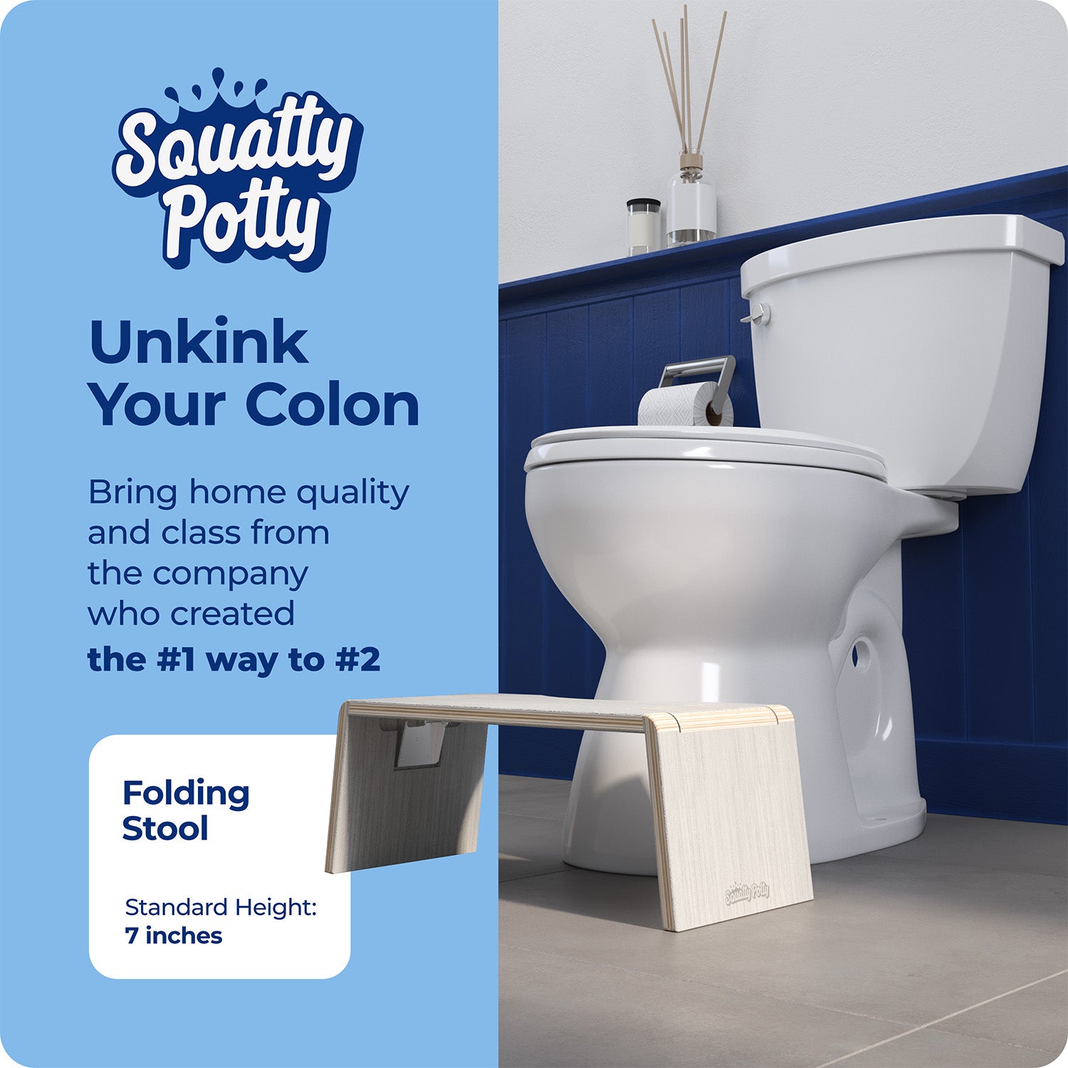 OSLO EUCALYPTUS FOLDING STOOL - Sqoatty Pottys
