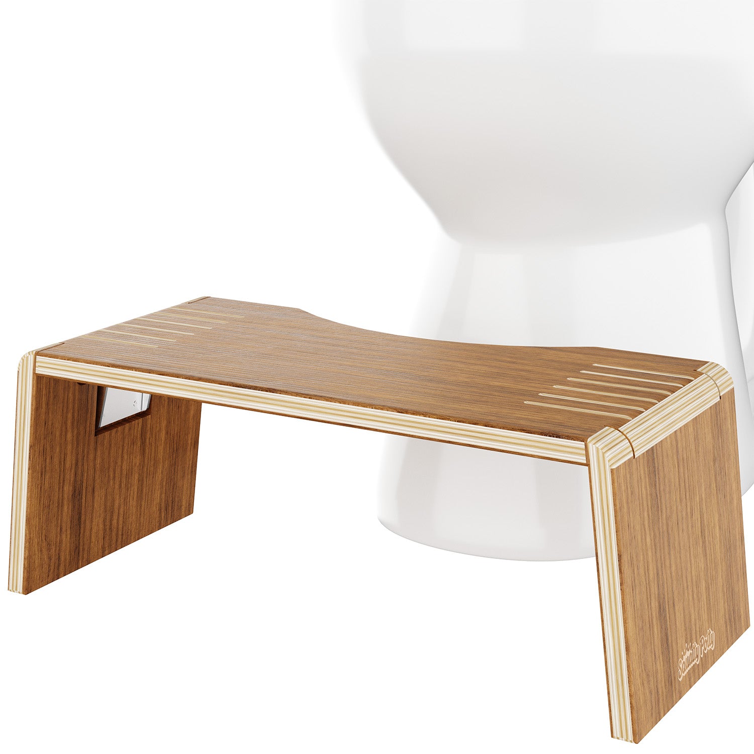 OSLO TEAK FOLDING STOOL - Sqoatty Pottys