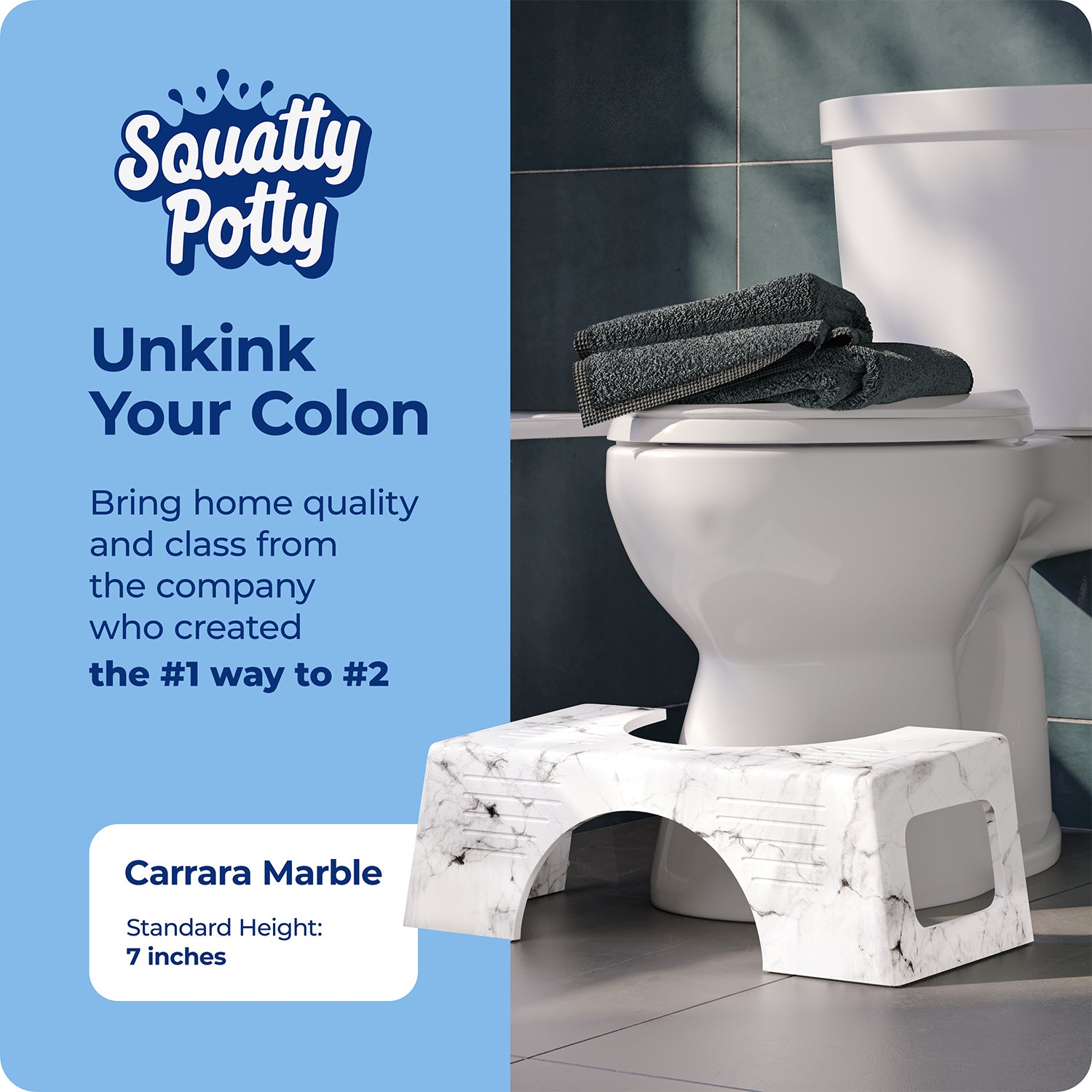 CARRARA MARBLE - Sqoatty Pottys
