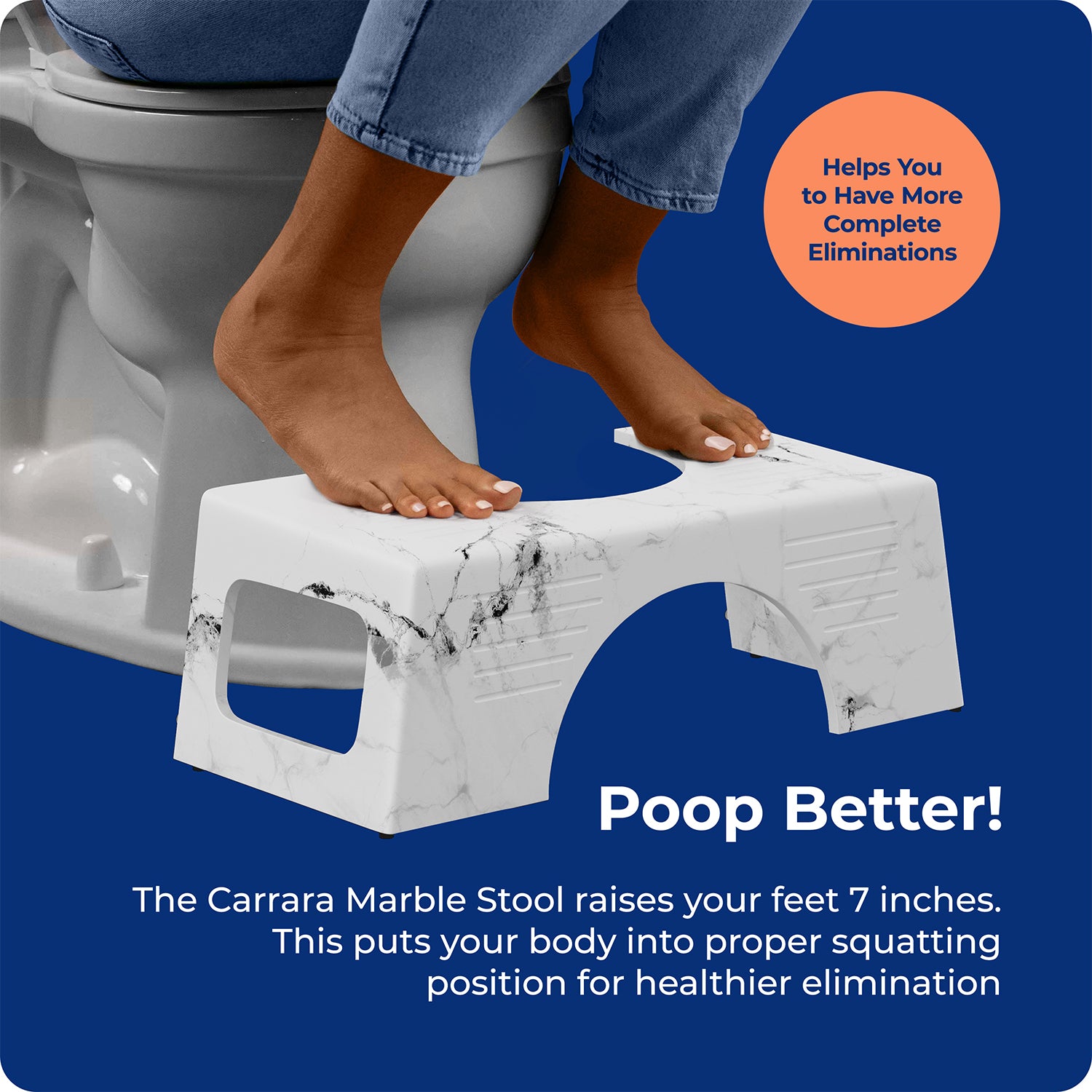 CARRARA MARBLE - Sqoatty Pottys
