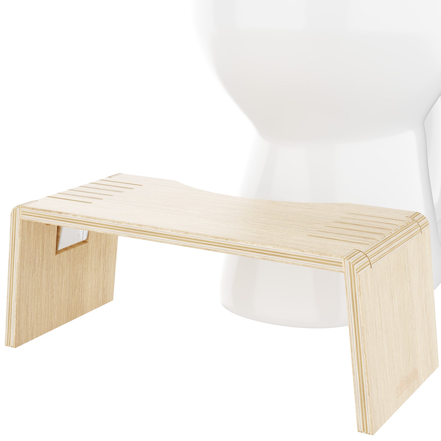 OSLO OAK FOLDING STOOL - Sqoatty Pottys